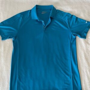 Nike Golf Vibrant Blue Polo Shirt, Mens L